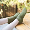 Primavera verano nuevo candy color doble aguja mujer barco calcetines algodón transpirable sudor calcetines mujer stock al por mayor Application Scenario